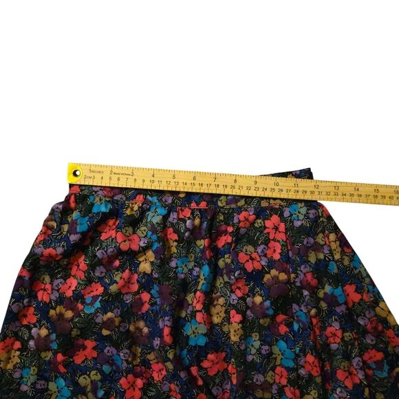 VTG Michele Size 5/6 Floral Midi Skirt Y2K Fairy Isle Cottage Spring Easter Y2K - Picture 6 of 7